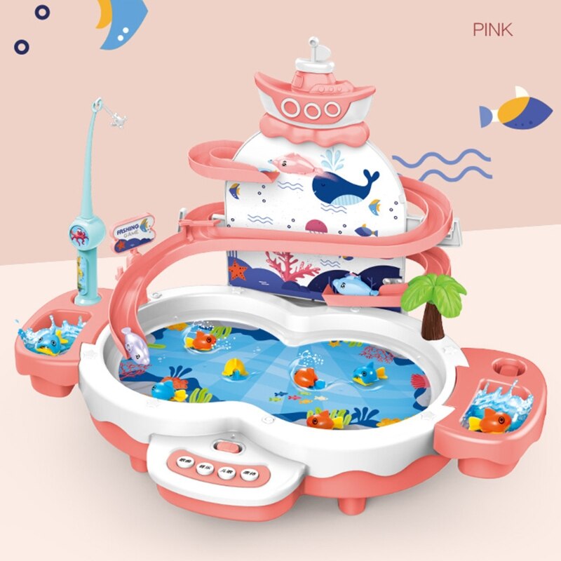 Bambini ragazzo ragazza pesca giocattolo Set vestito gioco magnetico acqua bambino giocattoli estivi gioco multimediale interazione genitore-figlio