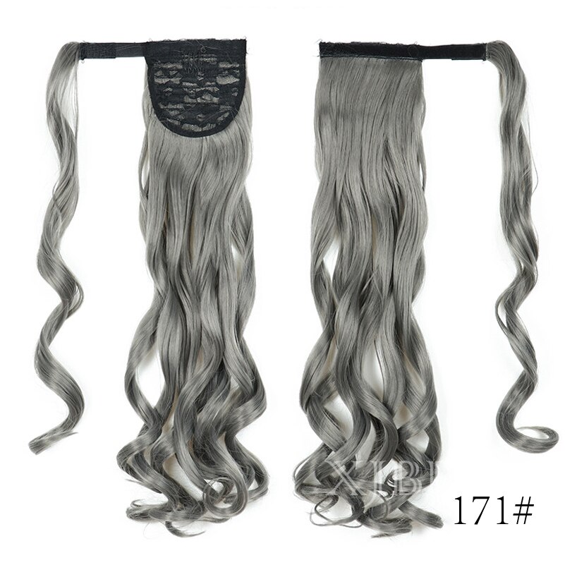 XJBB Seamless Wrap Around Synthetic Ponytail Extension for Women Long Ponytail Synthetic Hairpiece Wrap on Clip Hair Extensions: 171H