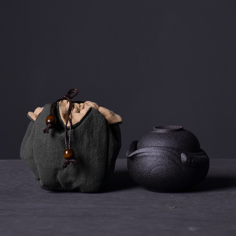 LUWU dzbanek ceramiczny gaiwan filiżanki robić herbaty robić puer przenośny zestaw robić herbaty z clotth torba
