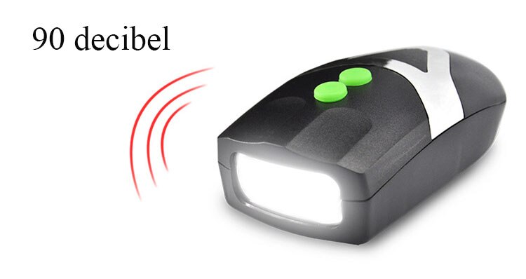 2 In 1 Fietsbel Fietsen Hoorns Elektronische Bike Fietsstuur Ring Bell Horn Loud Air Alarm Bell Sound Bike hoorn Veiligheid