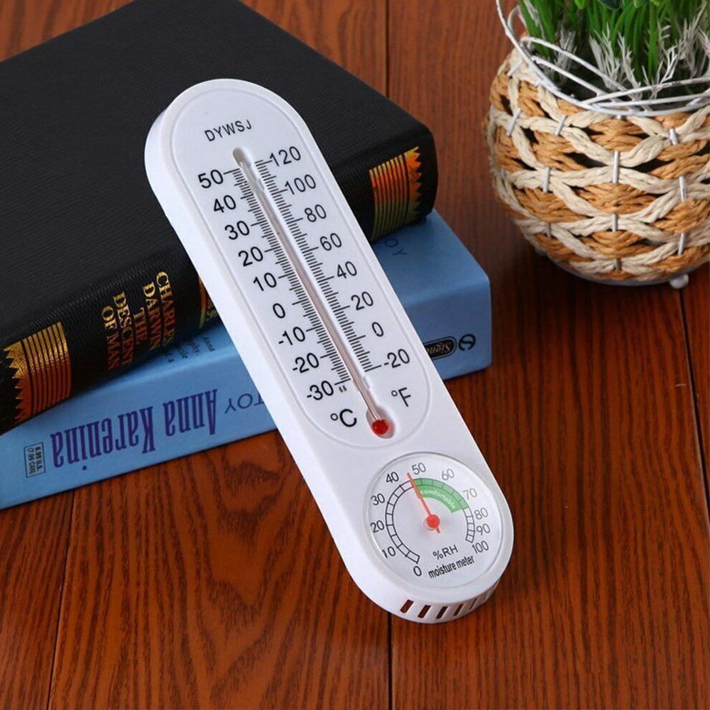 Muur Gehangen Thermometer Hygrometer Temperatuur Voor Indoor Mini Temperatuur Kantoor Sensor Outdoor Tuin C6Y8