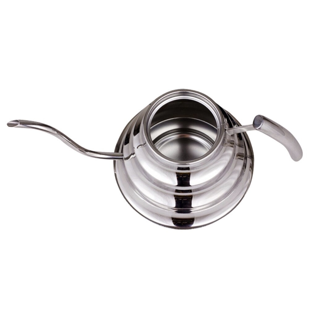 Kitchen Coffee Pot Stainless Steel Coffee Drip Kettle Tea Pot, 1.2L Fine Mouth Coffee Pot