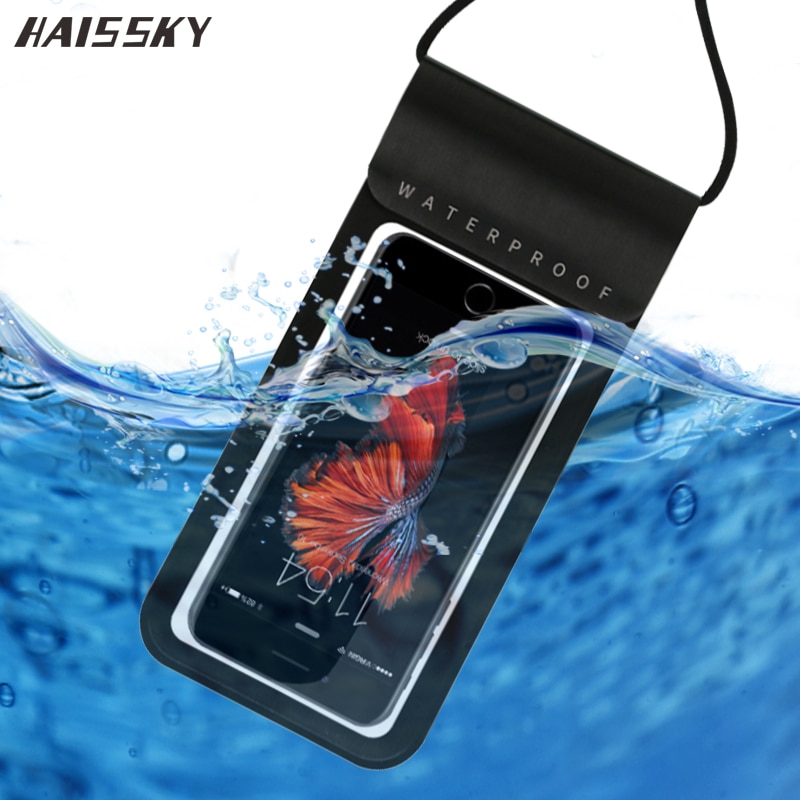 Zwemmen Zak Verzegelde Real Waterdichte Case Voor Iphone 11 Pro Xs Max X Xr 6 7 8 Plus Samsung S20 s10 A51 A50 Waterdicht Telefoon Case