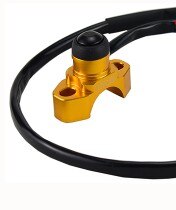 Bew Billet CNC Universal Engine Stop Start Kill Switch Button Dirt Bike ATV: Gold