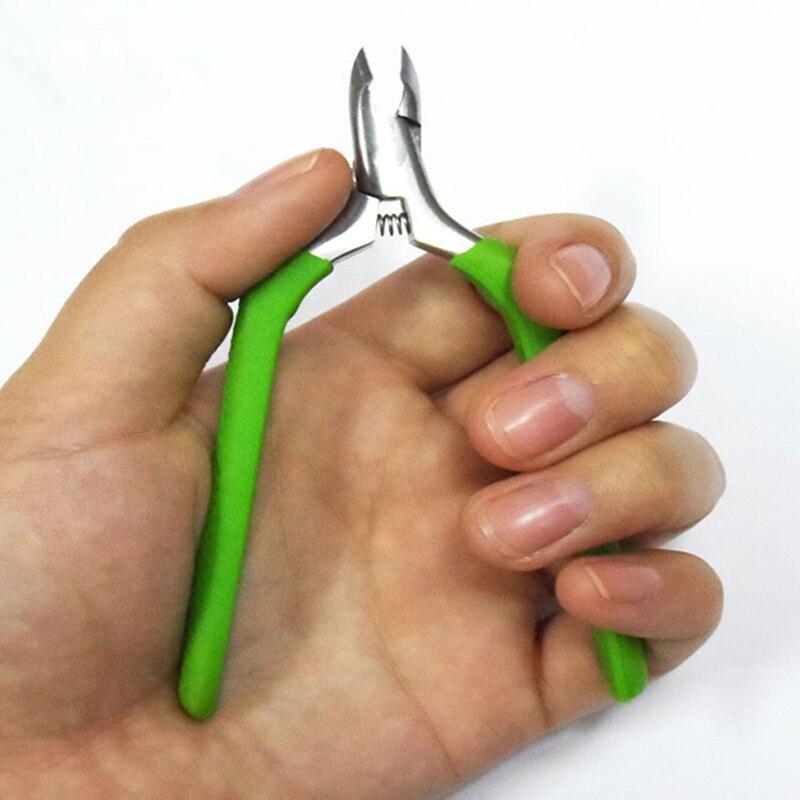 Flerfarvet neglebåndstang sakseklipper cutter død hudfjerner tang manicure værktøj fingernegle trimning