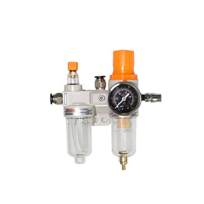 Air Compressor Luchtfilter Regulator Olie Waterafscheider Trap Filter Regulator Valve Automatische Afvoer Lubricator Manometer