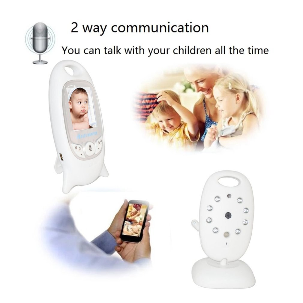VB601 2.4g Baby Monitor Baby Monitor Built-in Lullaby Temperature Monitoring Night Vision Baby Caregiver