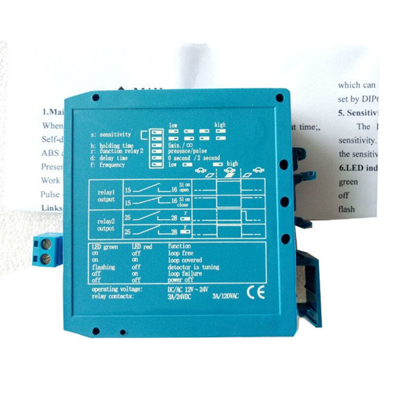 DC12V/24V Single Channel Loop Vehicle Detector Magnetic M1H for Vehicle Access Control