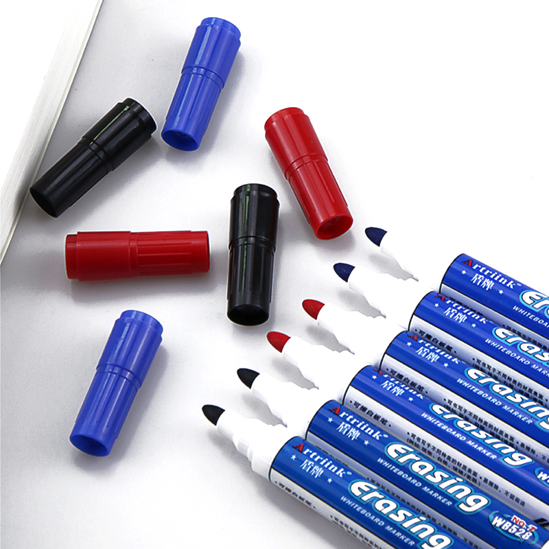 impostato di pennarelli per lavagna da 4 pezzi, cancellabili, ricaricabili, di sicurezza, non tossici, ad alta capacità, per ufficio, conferenze, articoli educativi