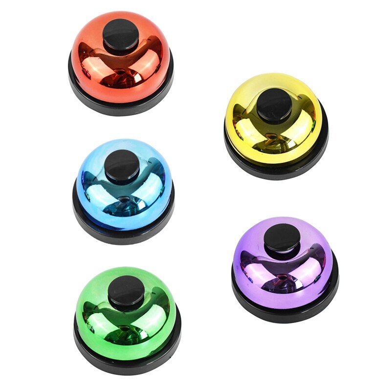 Dog Dinner Press Call Bell Puppy Training Ring Small Funny Dog Called Pet Alarm Toilet Potty Interactive Toys for Pets Cats