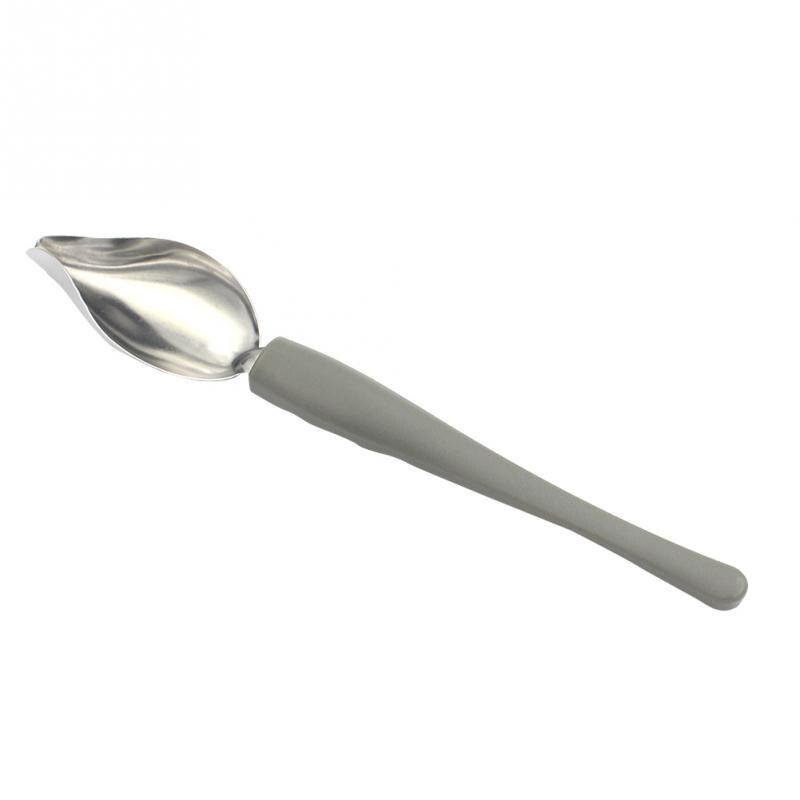 Utensilio de cocina para pintar salsa de soja, accesorios de cuchara, lápiz de acero inoxidable, Mango antideslizante para café, excelente sensación más exquisita: L