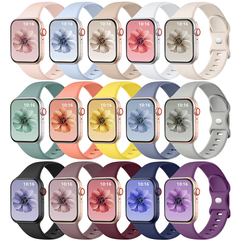 Sportarmband för apple watch-band 44mm 45mm 41mm ultra 2 49mm 40 38/42mm 46mm silikonarmband iwatch-serien 10 7 9 8 6 5 4 3 se