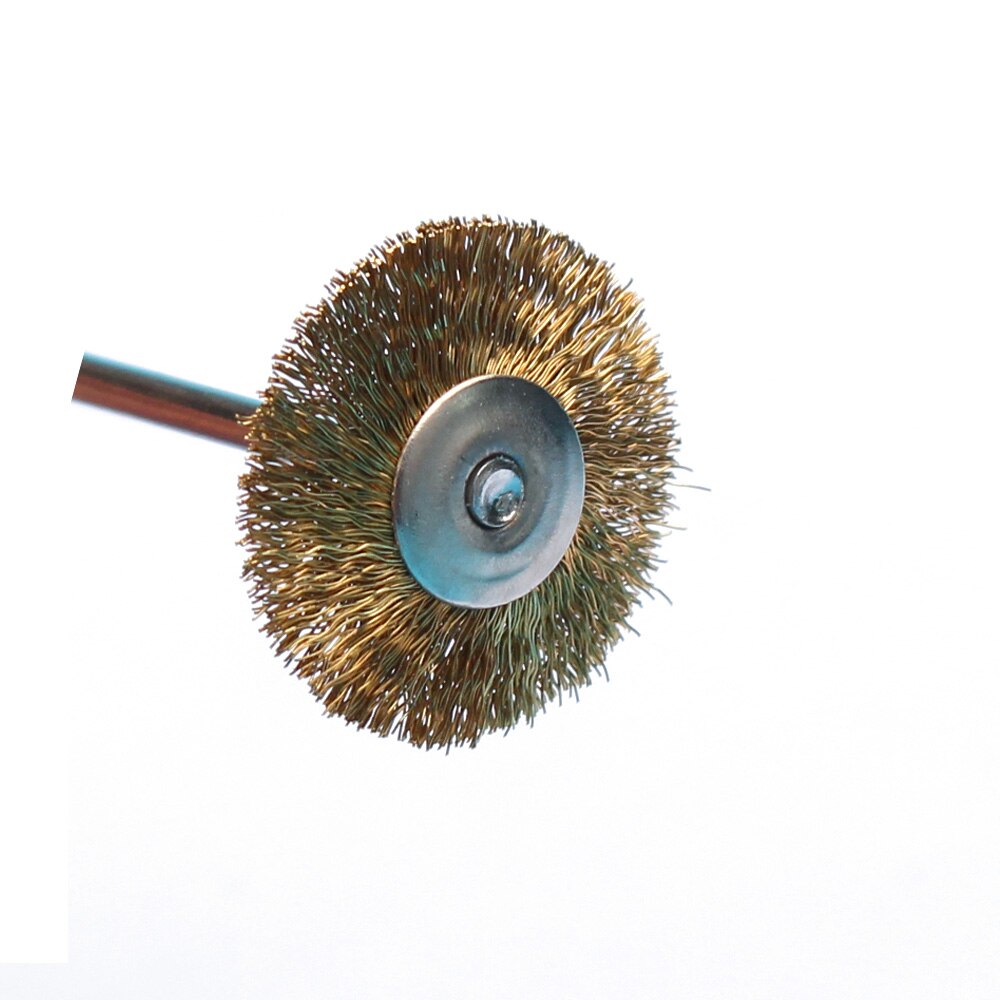Brocas de Metal para uñas, Cepillo giratorio de 3/32 pulgadas para manicura, taladros eléctricos, herramientas de limpieza de alambre de cobre, accesorios de Arte de uñas, 1 ud.