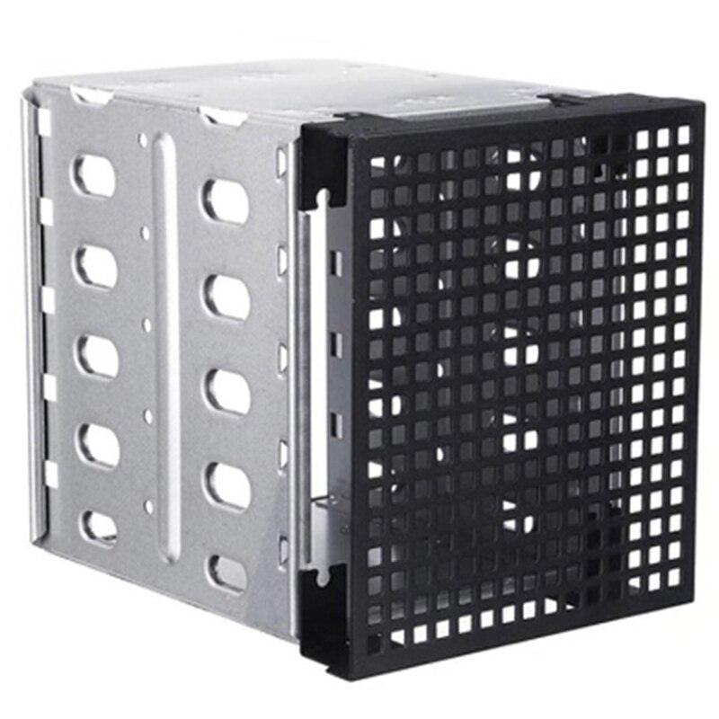 5,25 zoll zu 5X 3,5 Zoll SATA HDD Festplatte Käfig Rack für PC Liefert Edelstahl Tray Caddy Adapter