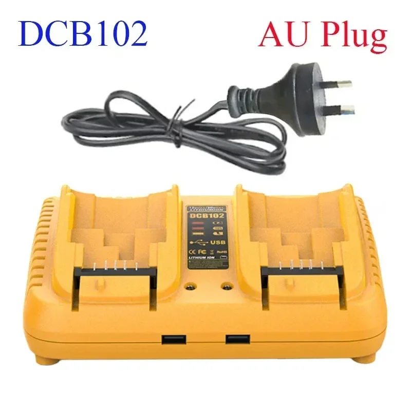 Dcb102 Dubbele Oplader Voor Dewalt 10.8V 12V 14.4V 20V Lithium-Ion Batterij Dcb203 Dcb204 Dcb205 Dcb118 Dcb105 Dcb107 Dcb112 Dcb115: green