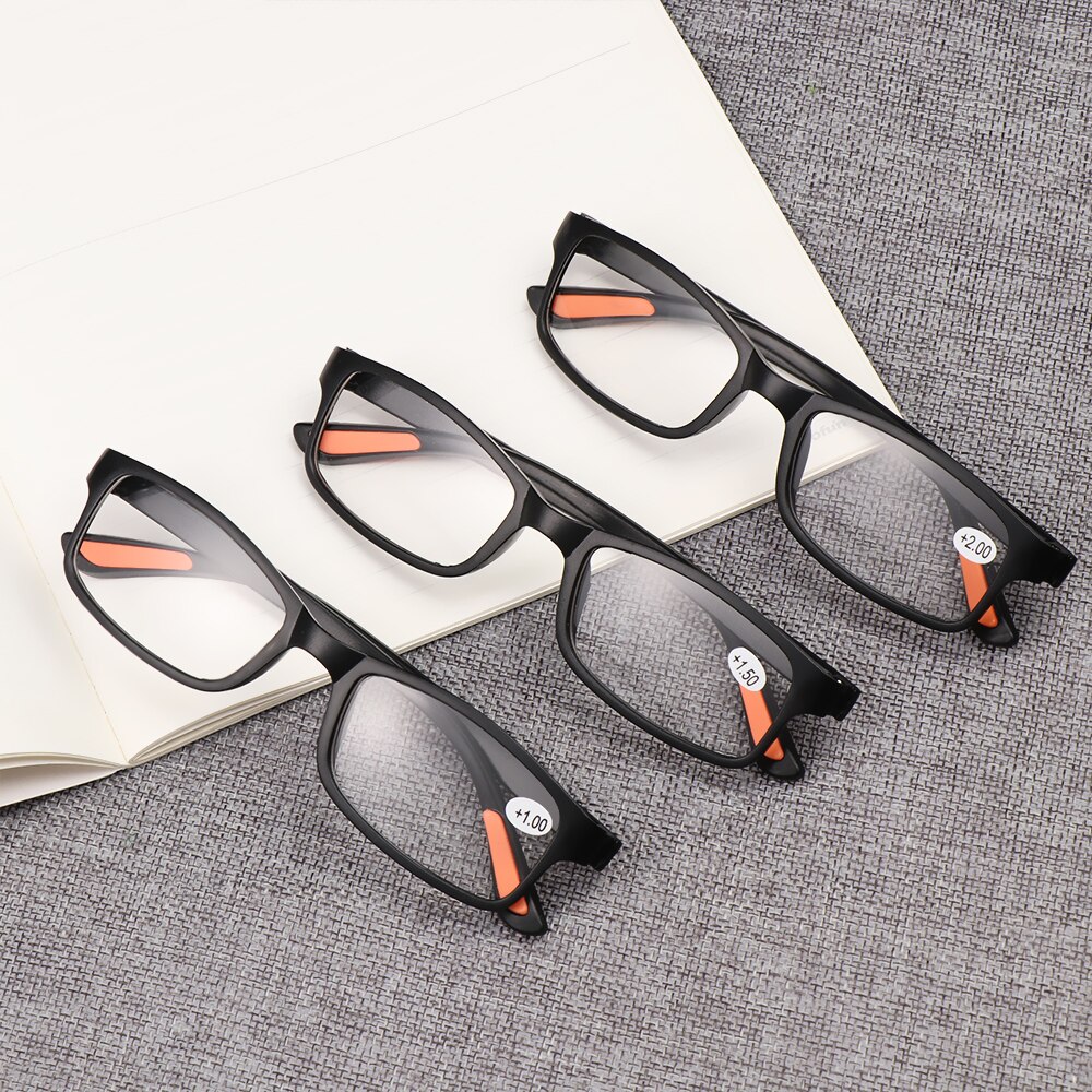 Unisex Ultra-light Reading Glasses Flexible Eyeglasses Magnifying +1.00~+4.0 Diopter Elders Glasses Eye Wear Accessories