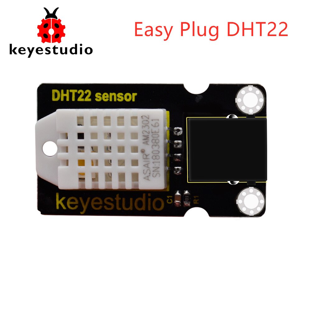 Keyestudio RJ11 łatwa wtyczka DHT22 (rano2302) temperatura i wilgotność czujnika robić Arduino Uno r3