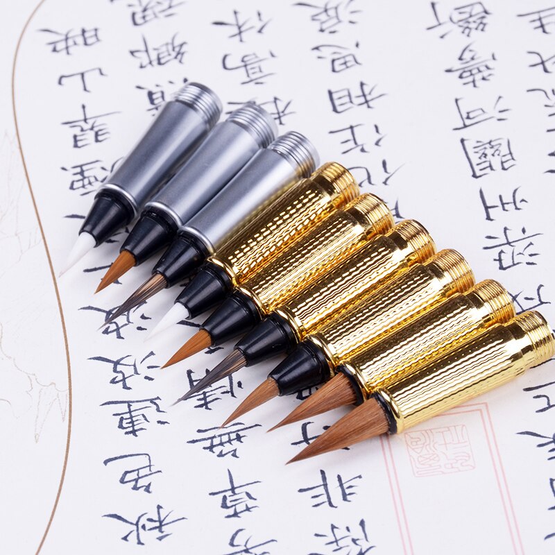 Konijn Haar Pen Hoofd Chinese Kalligrafie Borstel Pen Tip Wezel Haar Kleine Reguliere Script Schrijven Borstel Pen-stijl Borstel pen Tip