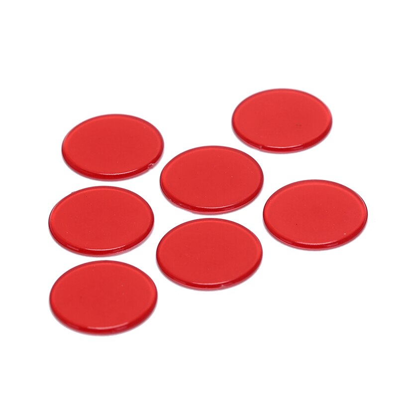 Mini jetons de Poker de poche 50 pièces, petit disque en plastique Transparent couleur, jetons de Poker ronds