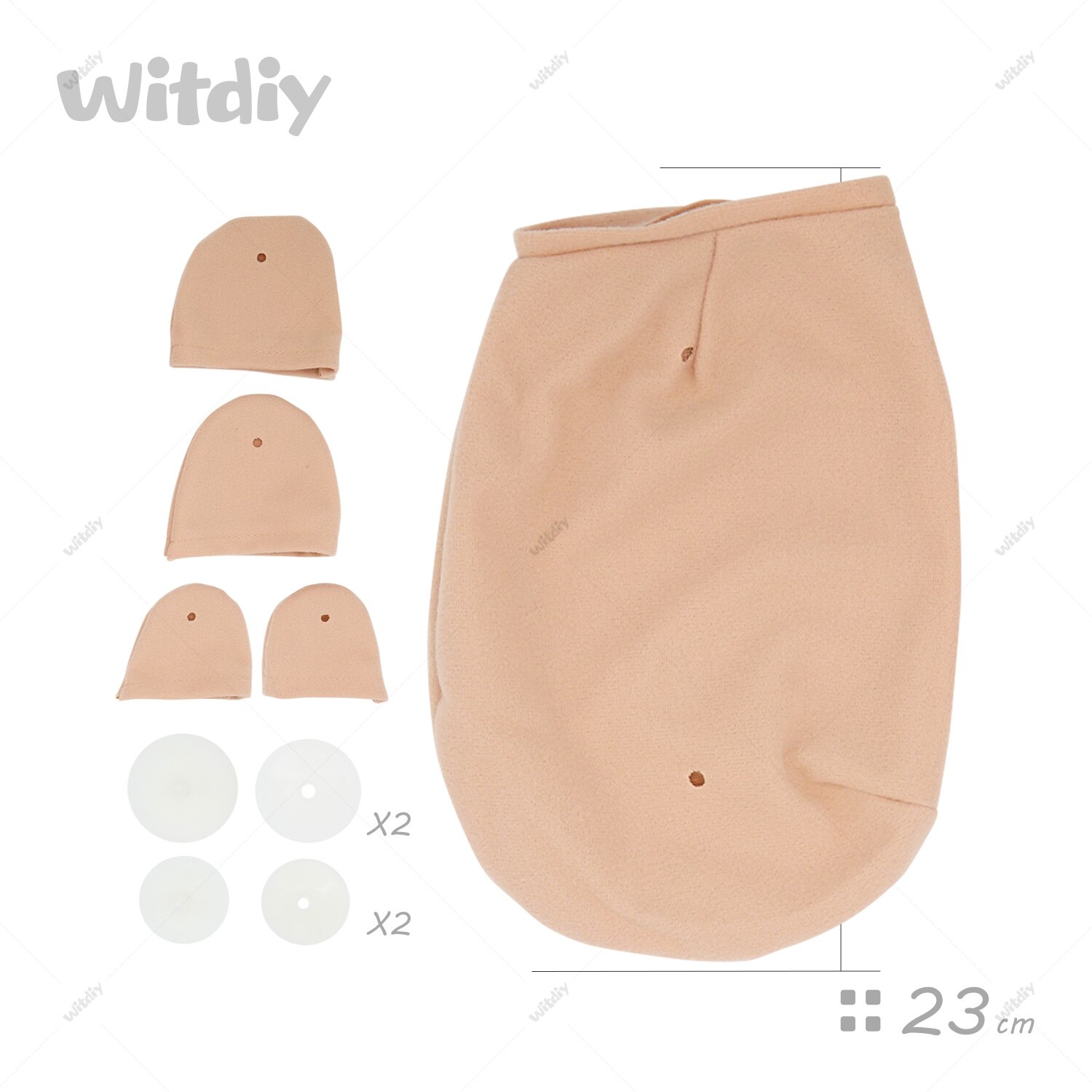 Witdiy muñecas Reborn cuerpo de tela: Tatum