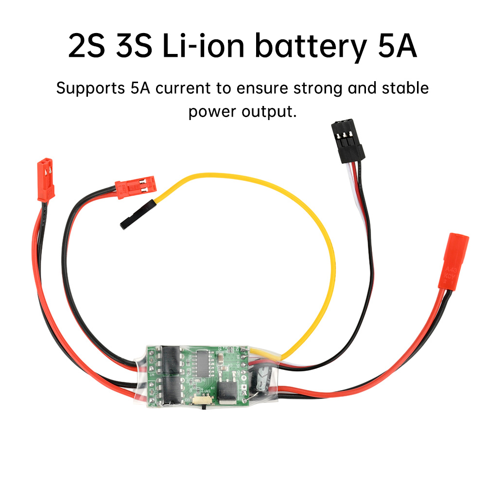 Dual bidirectional ESC brushed ESC module speed controller for RC model boats tanks tracked vehicles 2S 3S lithium battery 5A