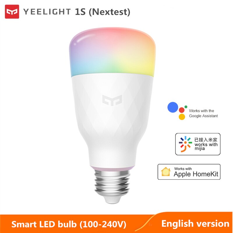 Global version yeelight smart LED bulb 1S / 1SE WIFI colorful smart home lamp Voice control with Xiaomi mijia APP mihome homekit