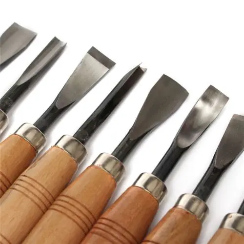 8pcs and 6pcs Woodpecker Dry Hand Wood Carving Tools, Woodworking Graver Chisel Kit Gouges Tools