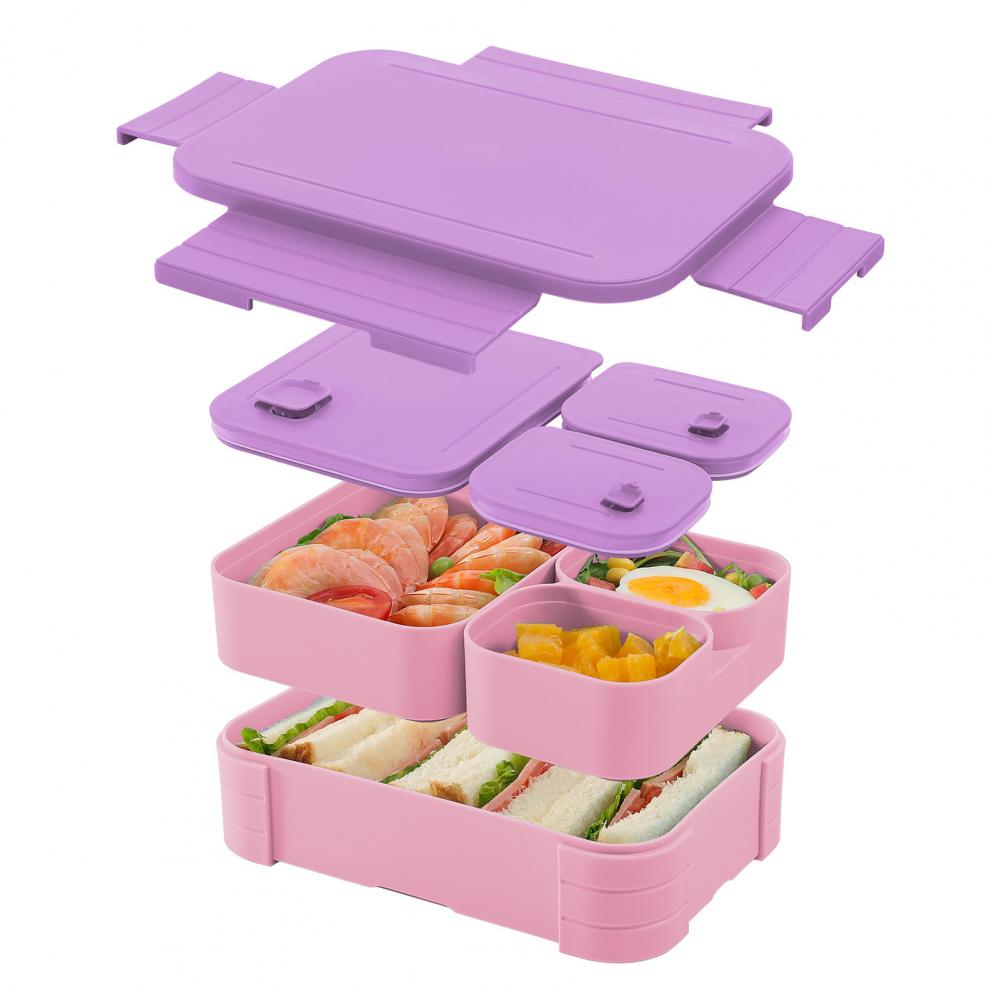Lunch Box Leak Proof Bpa-free Bento Lunch Box for Adults Kids Multi-compartment Meal Planning Container for Work: Overigen