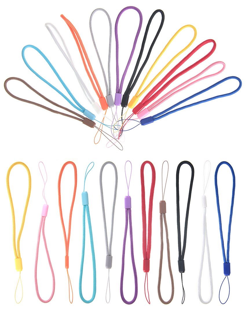 Yuntohe 200pcs/lot Colorful Nylon Strap Hand Wrist Lanyard for Camera Cell Phone for Apple iPod Wii Mp3 Mp4 USB