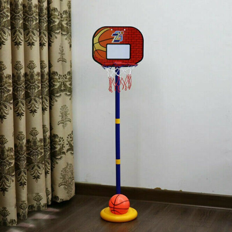 Outdoor Sport Toy Kids Basketball Playing Set Adjustable Stand Basket Holder Hoop Goal Game Mini Indoor Child Yard Game Boy Toys