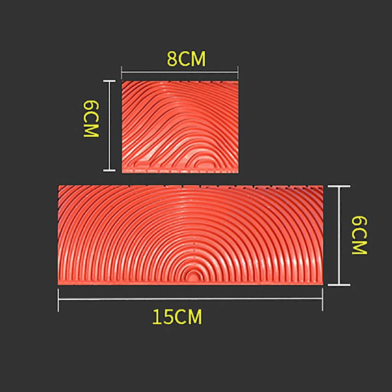 2pc Rubber Imitation Wood Graining Pattern Wall Texture Art DIY Brush Painting Tool Rubber Wood Grain Painting Tool Home Decor