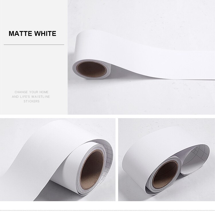 PVC selbstklebende Fußleiste Wandaufkleber Holzmaserung Türrahmen Wellenleiter Ecke Boden Fensterbank Fliesenfolie Taille Dekoration: Klein / Lila