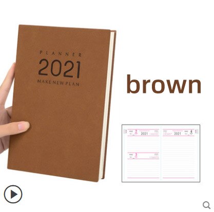 Kalender notesbog  a5 dages plan månedlig plan bog praktiske dagbog notesblokke skoleartikler studerende papirvarer til kontorhjem: 1