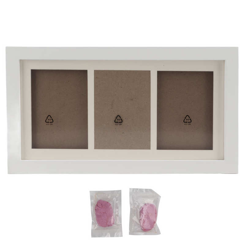 Paw Print Frame Kit Memorial Paw Print Keepsake Kit for Cats: Powder mud
