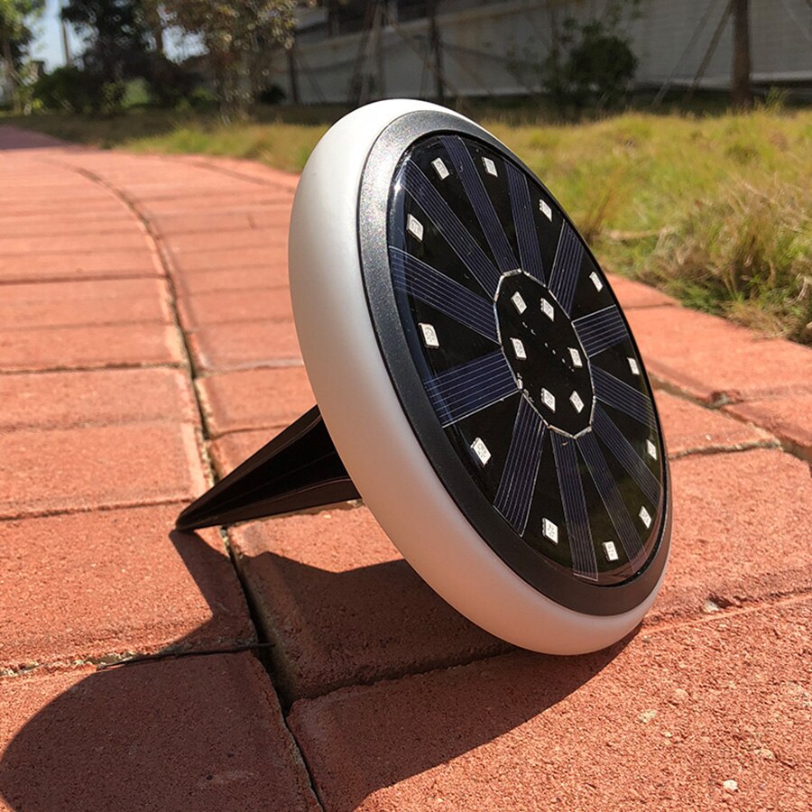 Thrisdar 7 Farbe RGB Solar- Boden Disk Lichter 30LEDS Solar- Begraben Sicherheit Licht draussen Garten Weg Solar- Deck Boden licht