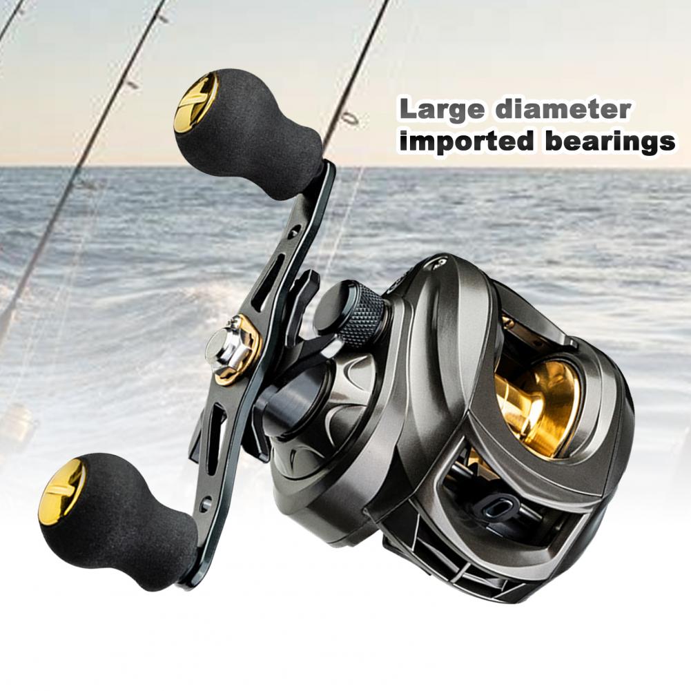 Versatile Baitcast Reel Smooth Non-Knotted Lightweight Baitcasting Explosion-Proof Line Water Wheel