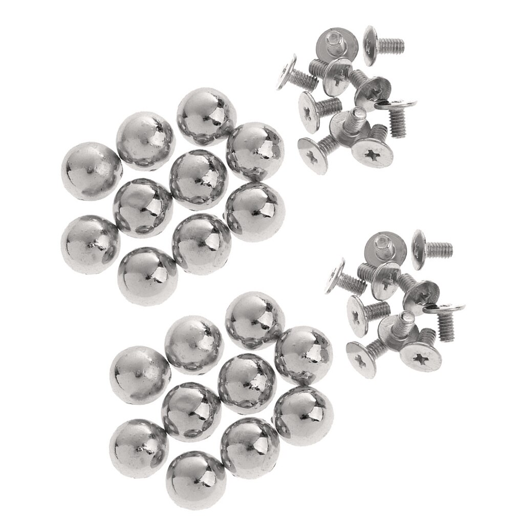 20X Double Rivets Cap Rivet Metal Nails For Leather Craft Decoration Repair