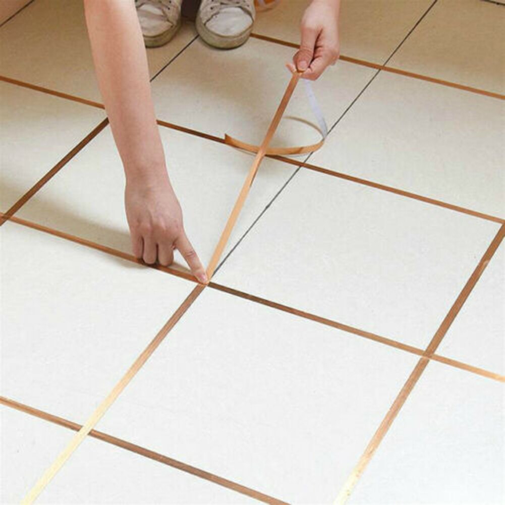 6 mètres/rouleau auto-adhésif garniture bords bande décorative coin côté bords bande pour plancher mur plafond 8MM carrelage autocollants TB