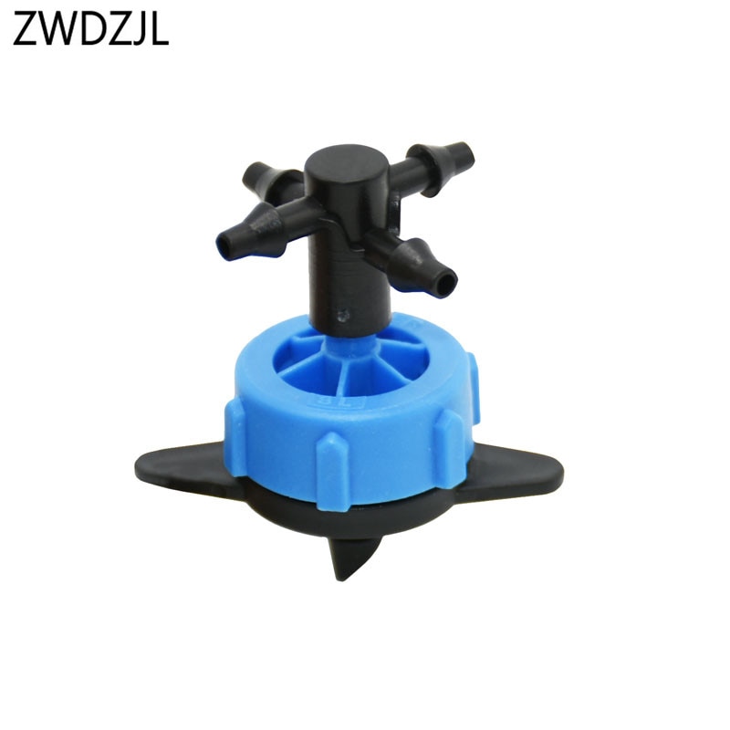 8L Dripper water splitter 4-way Cross arrow dropper water debit drip irrigation Pressure Compensating Emitter 10PCS