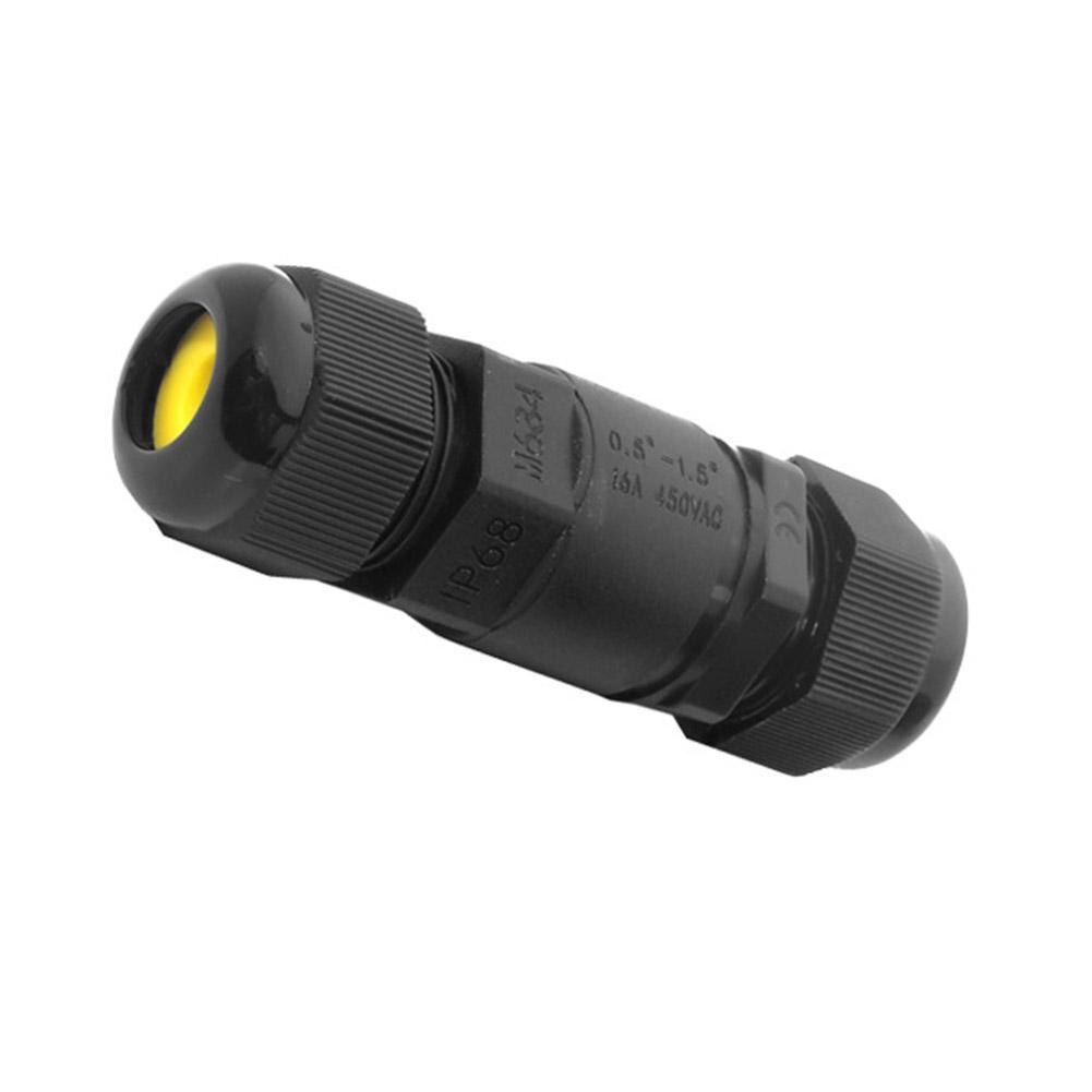 Waterproof Junction Box Connector Electric Cable Inline Plug Mini M20 IP68 Wire Connector 1PC Slim Waterproof Connector D9R6