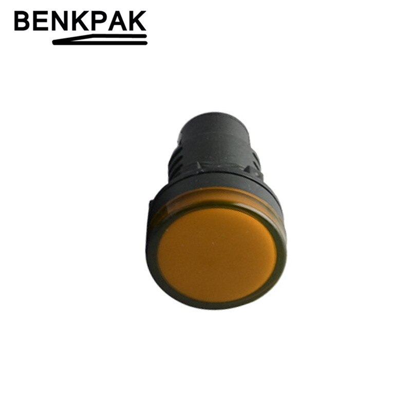 30mm led indikatorlampe signal lys blå, grøn, rød, hvid, gul pilotlampe 12v 24v 110v 220v