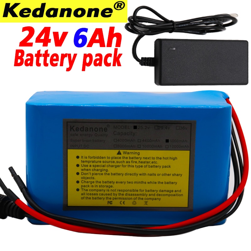 100% 24V 6Ah 6S3P 18650 Battery Lithium Battery 25.2v 6000mAh Electric Bicycle Moped /Electric/Li ion Battery Pack+Charger