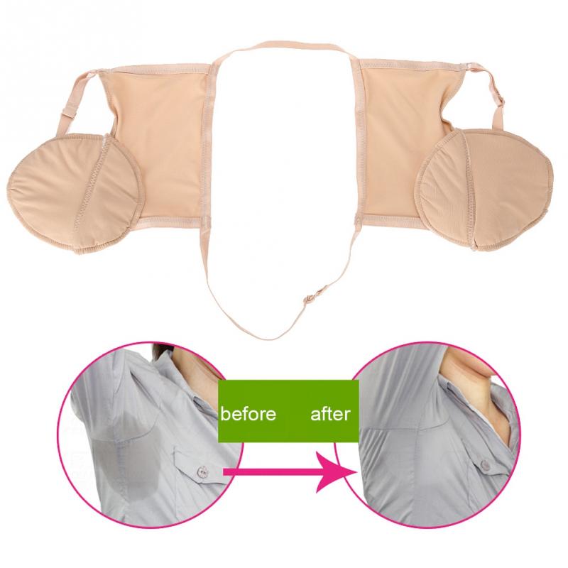 Soutien-gorge de protection contre la transpiration des aisselles en coton réutilisable