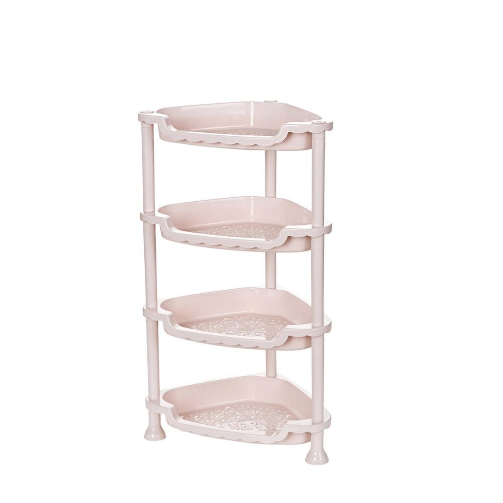 Bathroom Organizer Shelf Gap Holder 4/3 Layer Self Kitchen Space Saving Assembled Storage Rack For Dishes Pot Kitchen Tools: Light Grey