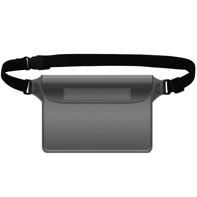 Cell Phone Bag Waist Belt Dry Bags for Kayaking Waterproof Pool Water Bags PVC Swim Waterproof Bag Water Proof Bag: black