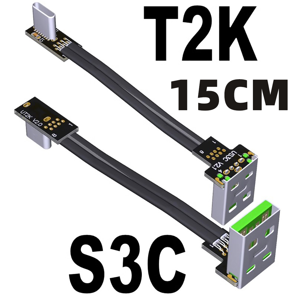 Usb 2.0 typ a till typ a förlängningskabel hane hona usb 2.0 förlängare typ-c anslutningssladd 90 ° vinklad strömförsörjningskabel datakabel: Övrig / 1.8m