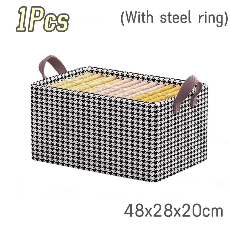 Caja de almacenamiento de ropa con rejilla Qianniao, caja organizadora con marco de acero plegable, caja de almacenamiento estilo cajonera, caja de armario: Negro
