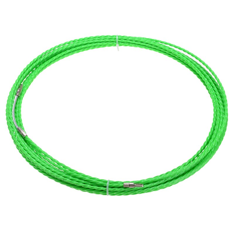 12M 4.5mm Fiberglass Electric Cable Puller Green Fiberglass Tape Reel Conduit Ducting Pulling Puller Guide Device
