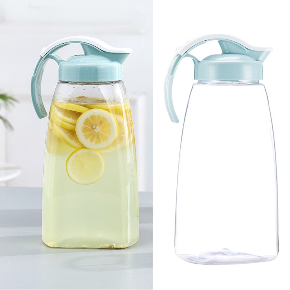 Getränke Lagerung Container Wärme Kälte Wasser Krug Kunststoff Saft Krug Haushalt Teekanne Wasserkocher-Größe L (Rosa): Blau