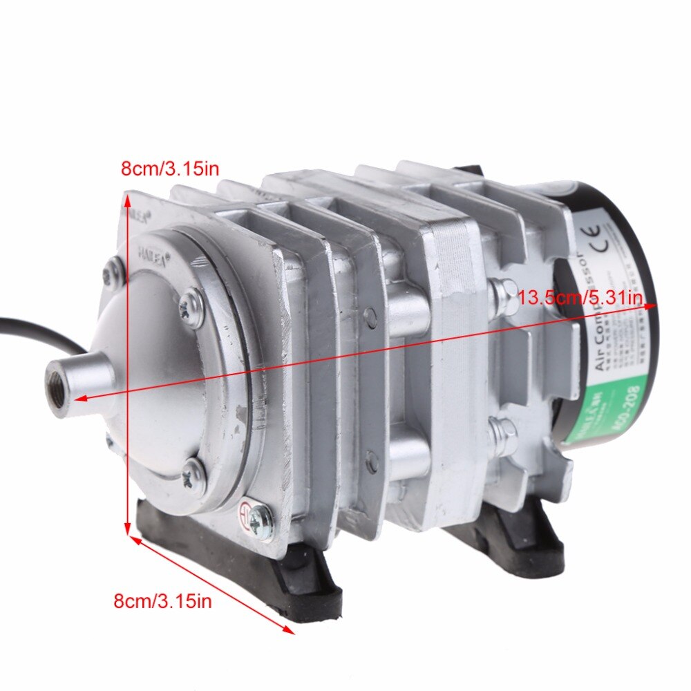 45L/min 25W Electromagnetic Air Compressor Aquarium Fish Tank Oxygen Pond Air Pump Aerator